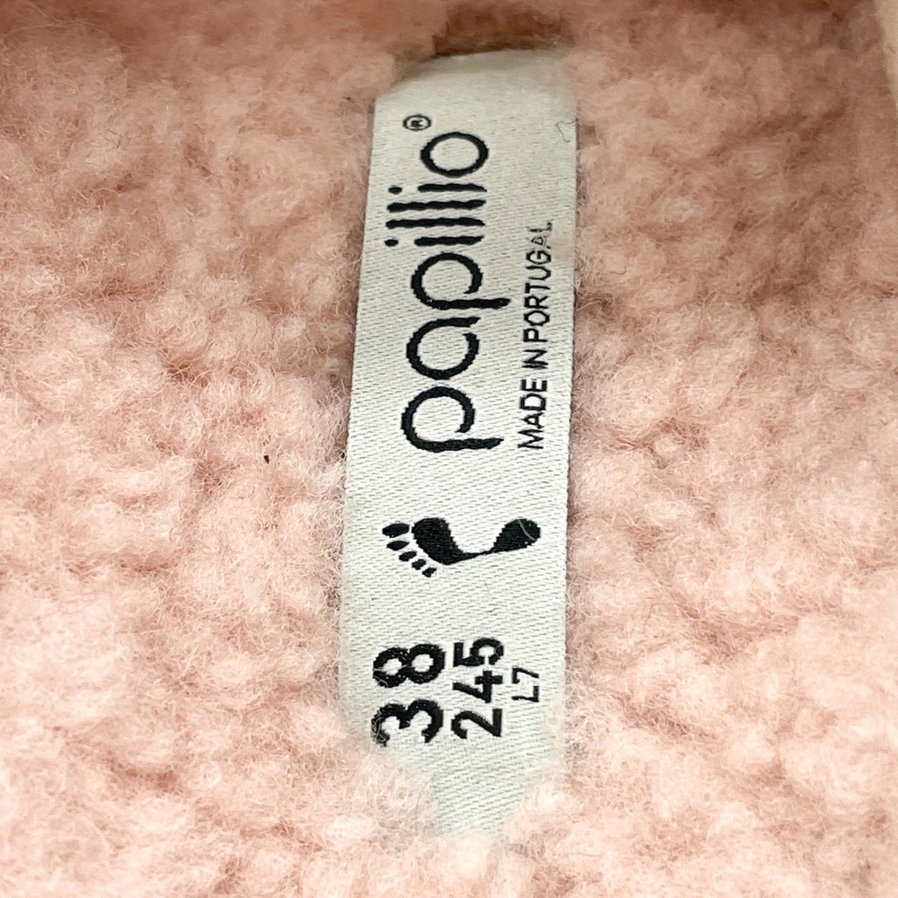 Birkenstock Papillio Womens 7‎ Arizona Sandals Shoes Pink Fuzzy Platform Slide - Picture 12 of 12
